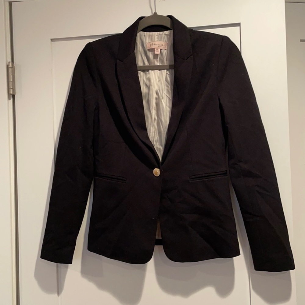 Philosophy black blazer